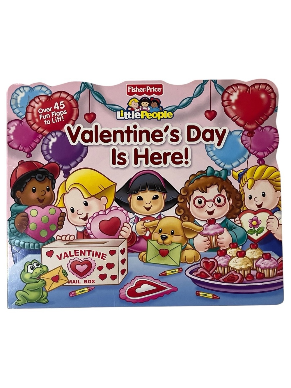"Valentine's Day Is Here!" Pink Children's Board Flap Book Little People